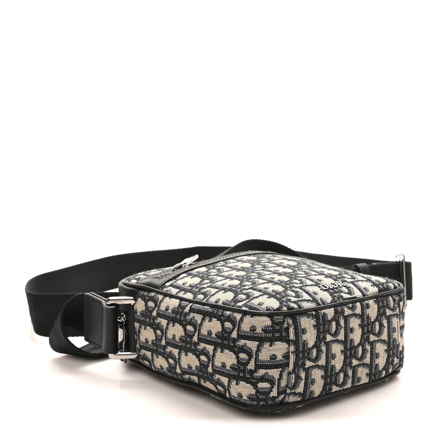 Christian Dior Oblique Messenger Pouch Beige Black 4 of 9