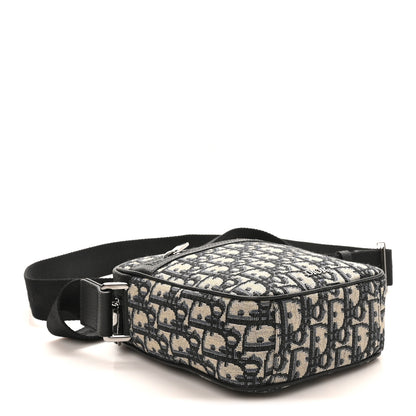 Christian Dior Oblique Messenger Pouch Beige Black 4 of 9