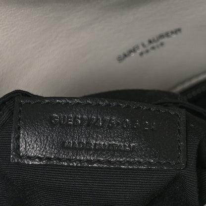 Saint Laurent Lambskin Quilted Medium Loulou Puffer Monogram Chain Satchel Crema Soft 6 of 10