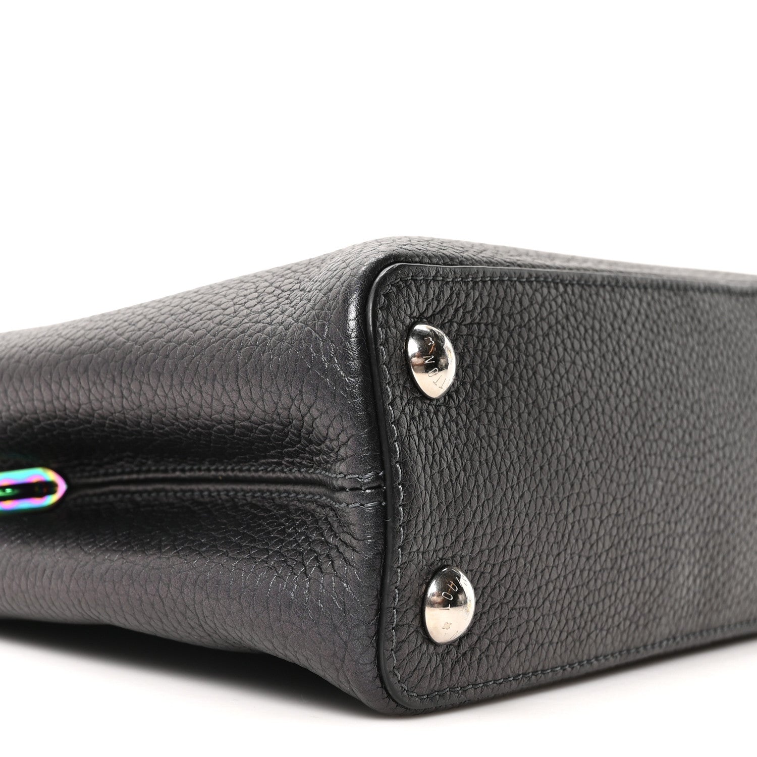 Louis Vuitton Taurillon Capucines BB Scarabeo Iridescent Black 15 of 17