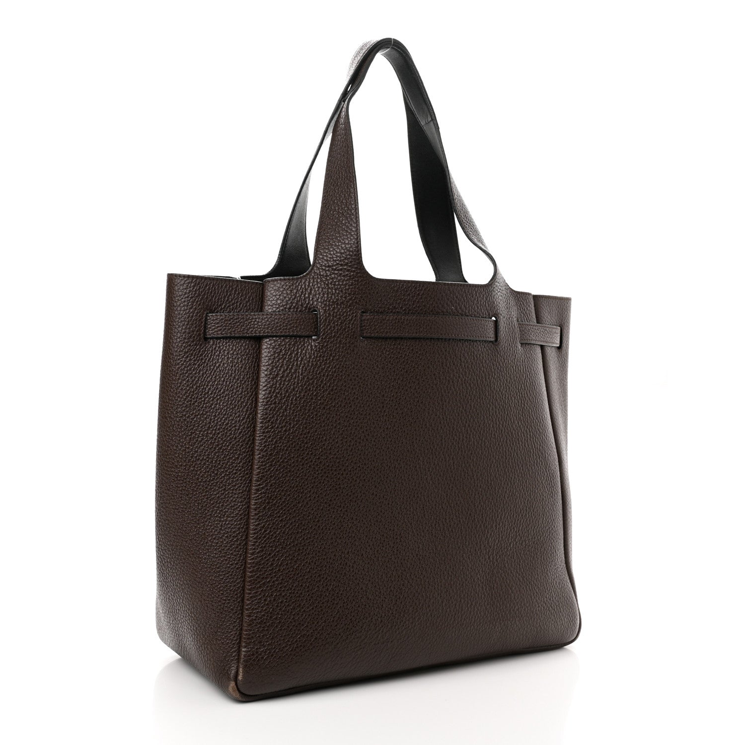 Prada Vitello Daino Drawstring Bag Brown 3 of 15