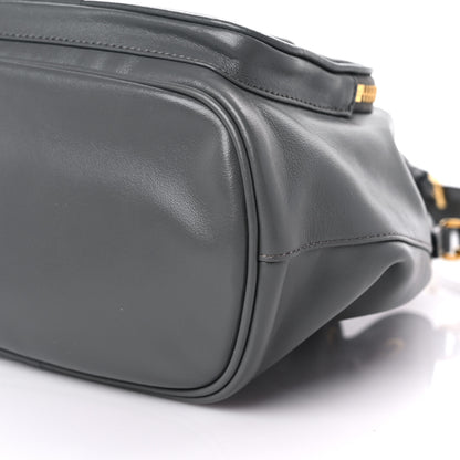 Prada Light Calfskin Saffiano Mini Bucket Crossbody Bag Marmo 8 of 8
