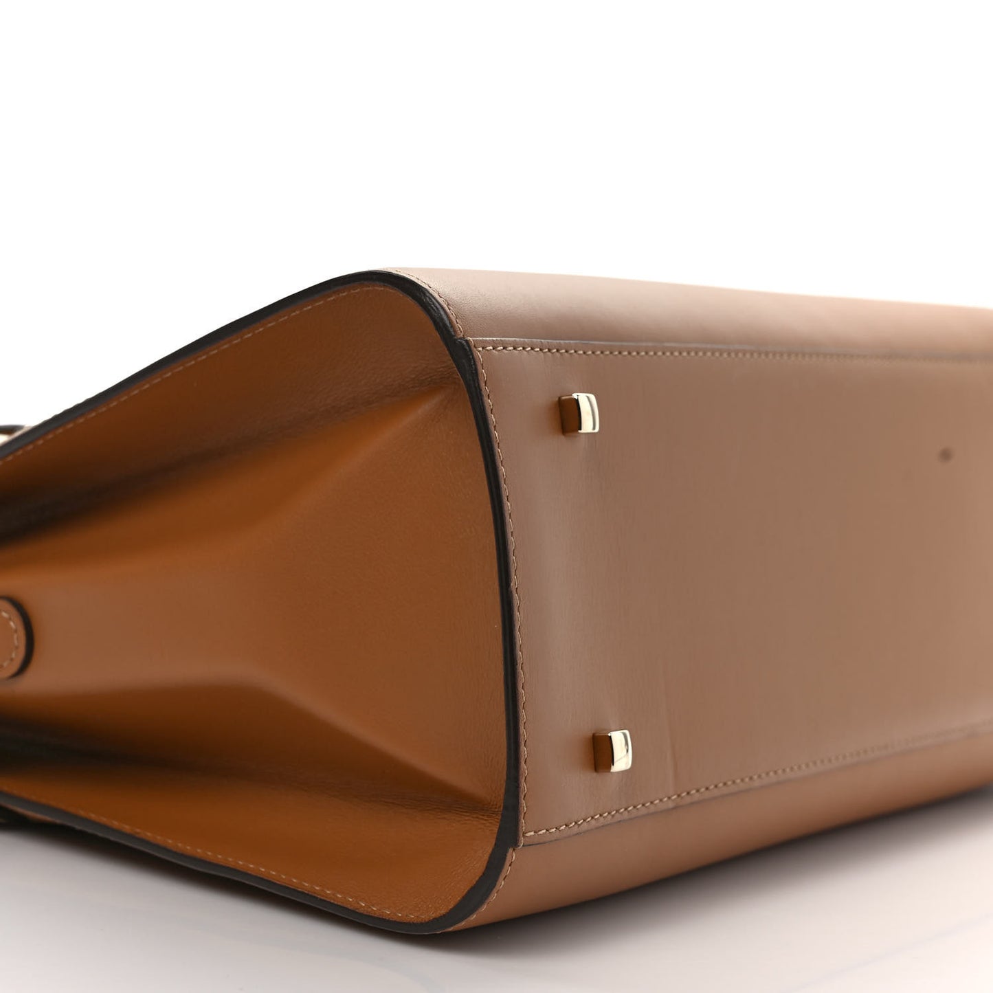 Calfskin GM Tempete Satchel Camel