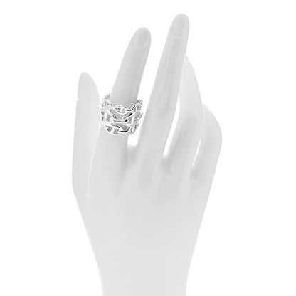 Hermes Sterling Silver GM Chaine d'Ancre Enchainee Band Ring 54 7 2 of 6