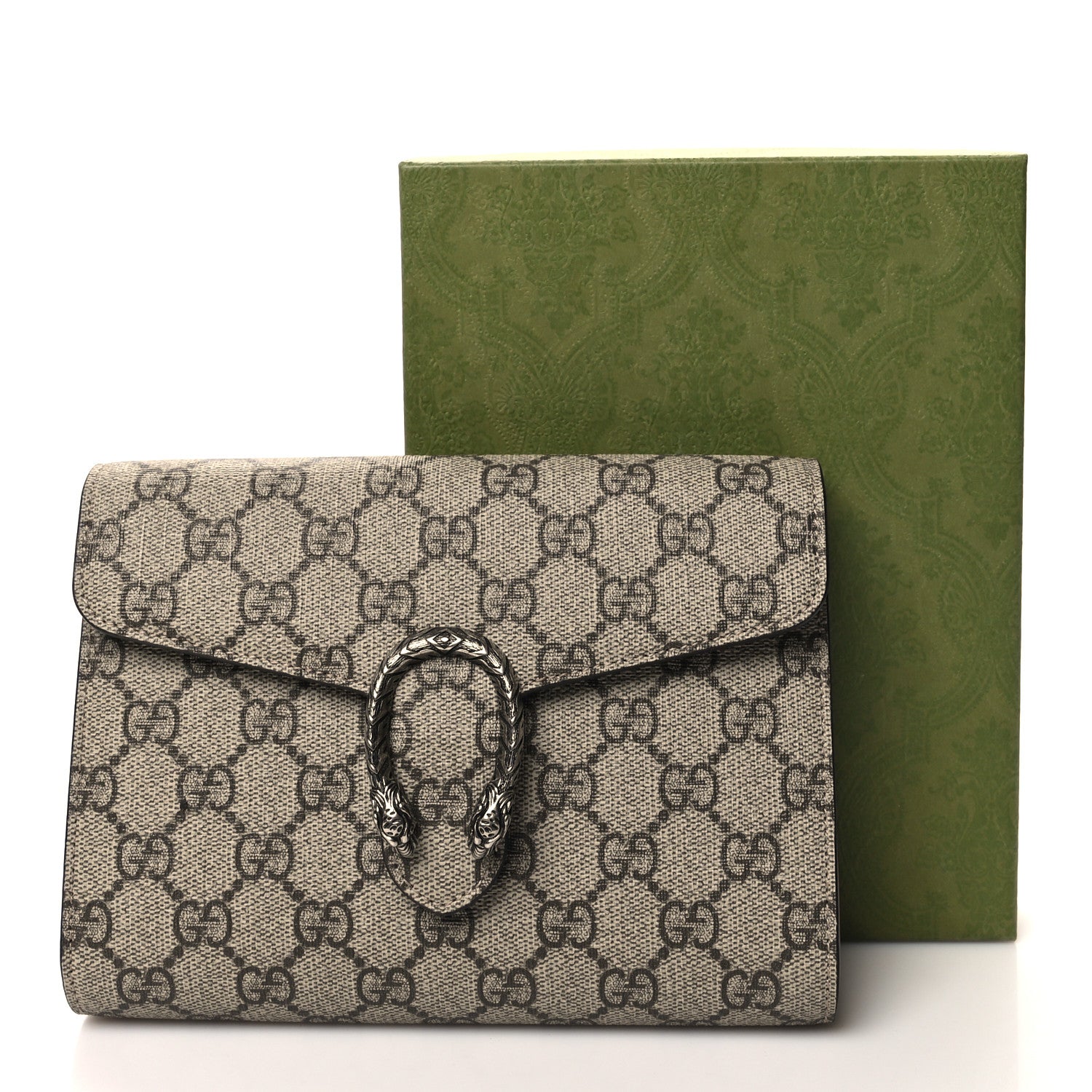 Gucci GG Supreme Monogram Dionysus Clutch Taupe 11 of 11