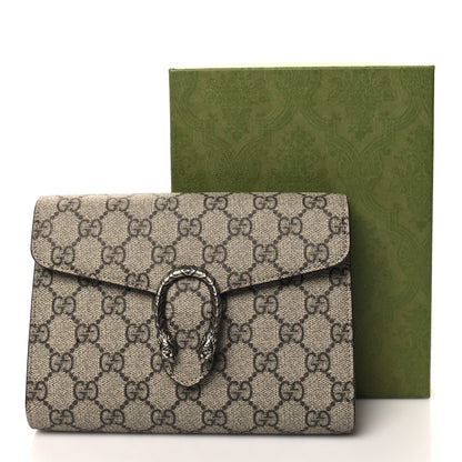 Gucci GG Supreme Monogram Dionysus Clutch Taupe 11 of 11