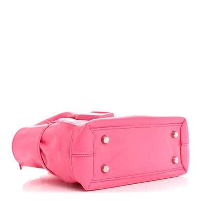 Bottega Veneta Paper Calfskin Maxi Intrecciato Mini Arco Pink 3 of 14