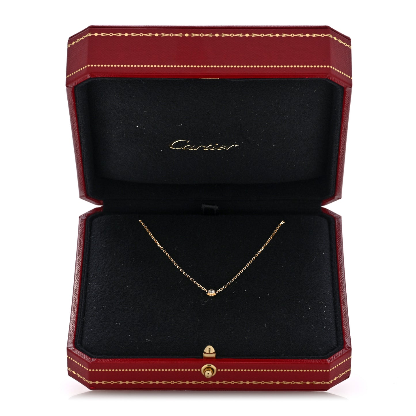 18K Yellow Gold Diamond SM D'Amour Pendant Necklace