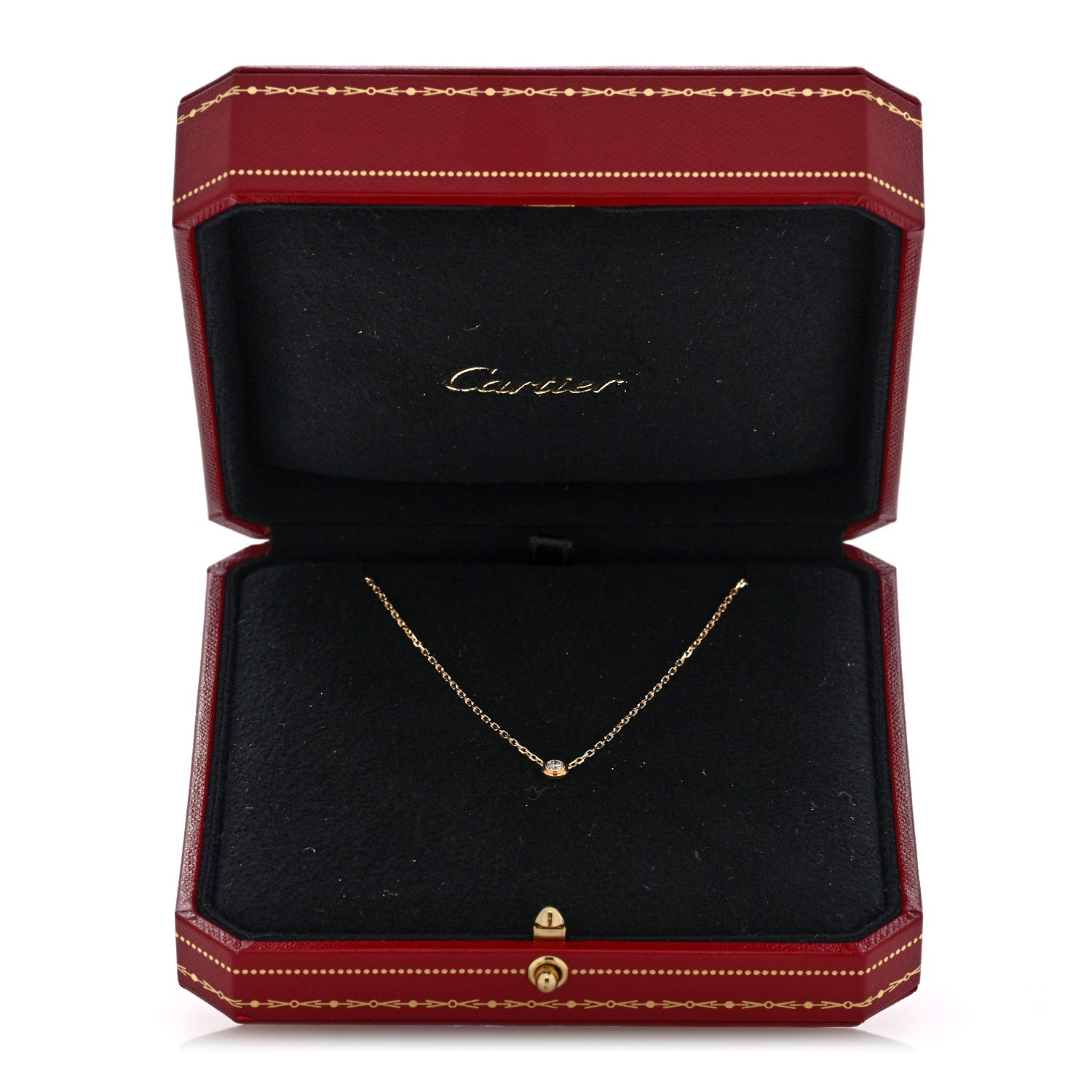 Cartier 18K Yellow Gold Diamond SM D'Amour Pendant Necklace 5 of 5