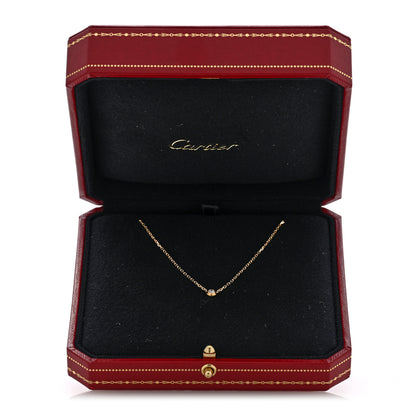 Cartier 18K Yellow Gold Diamond SM D'Amour Pendant Necklace 5 of 5