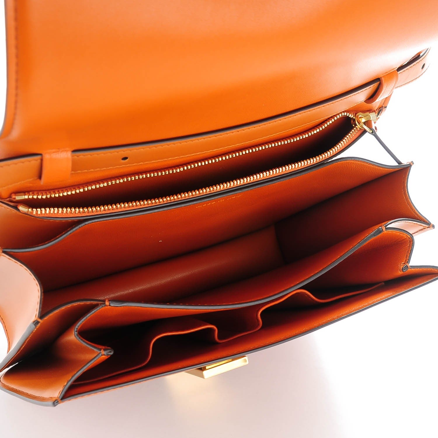 Celine Box Calfskin Medium Classic Box Flap Bag Tawny 8 of 8