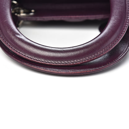 Christian Dior Lambskin Cannage Medium Lady Dior Purple 8 of 11