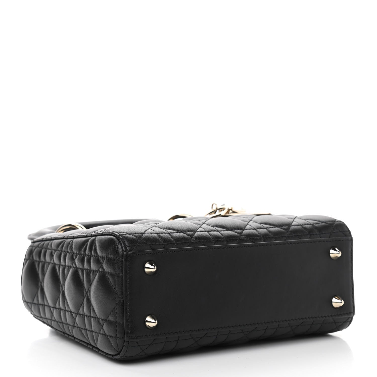 Christian Dior Lambskin Cannage Small My ABCDior Lady Dior Black 3 of 11