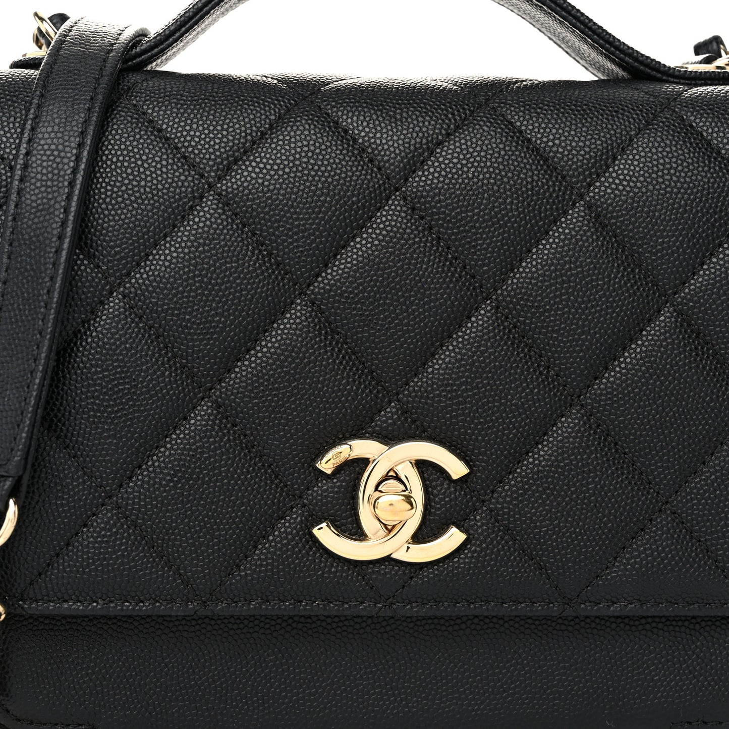 Caviar Quilted Medium Business Affinity Flap Black