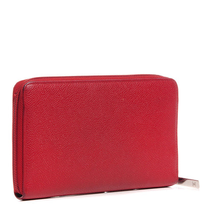 Chanel Caviar CC Timeless Large Zip Around Wallet Red 3 of 9
