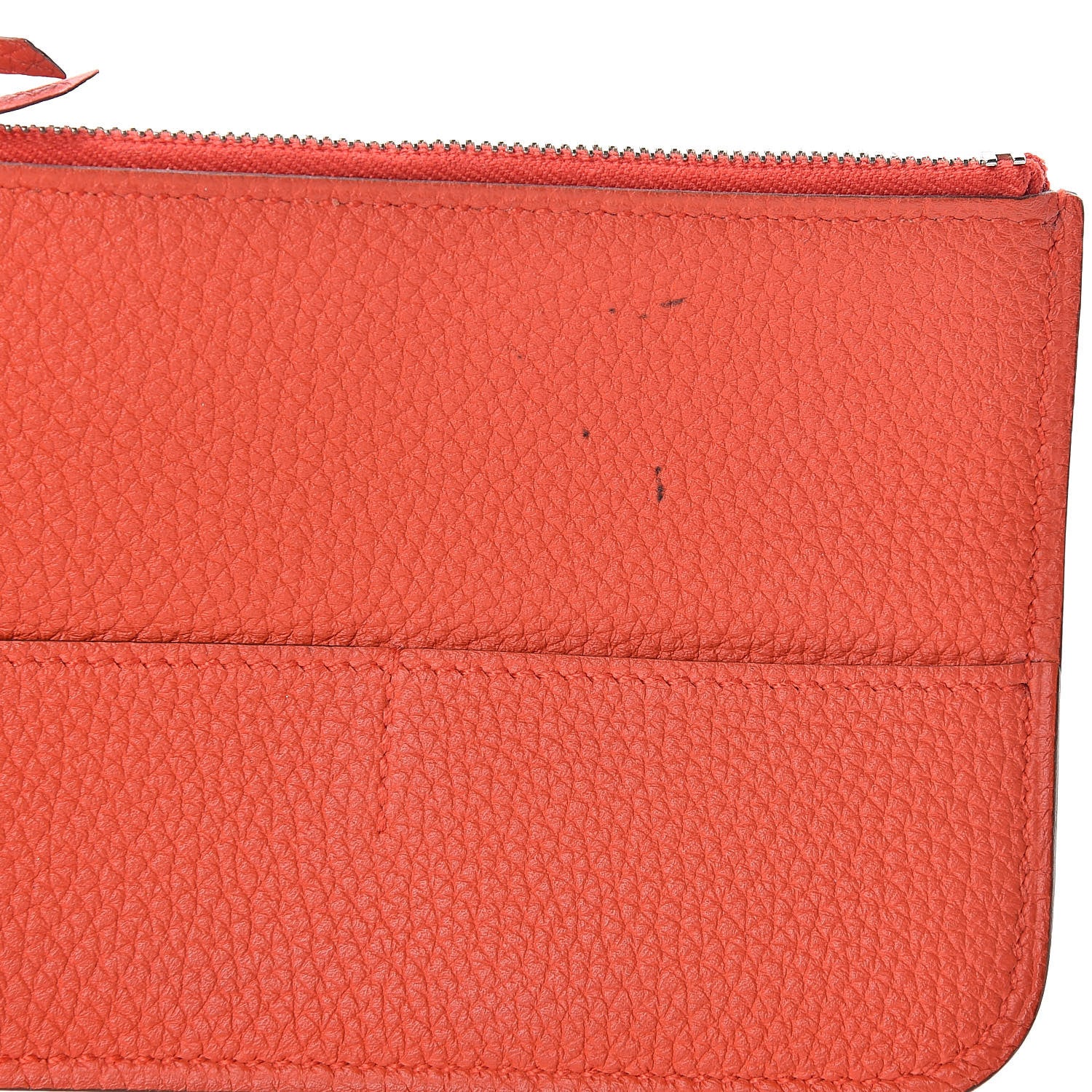 Hermes Togo Dogon Duo Wallet Capucine 16 of 17