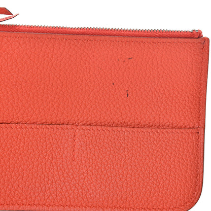 Hermes Togo Dogon Duo Wallet Capucine 16 of 17