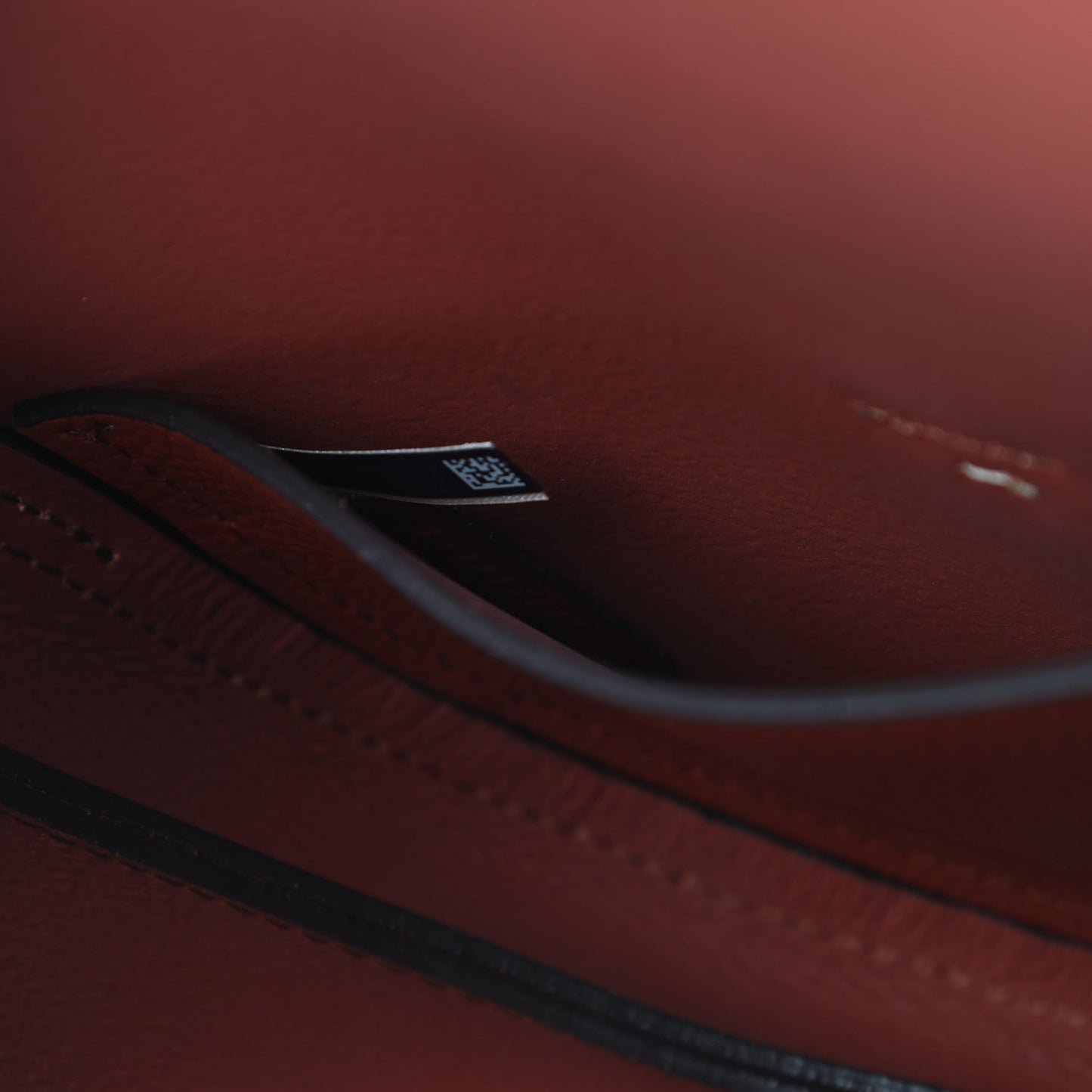 Grained Calfskin Small Darryl Saddle Crossbody Bag Sepia Brown