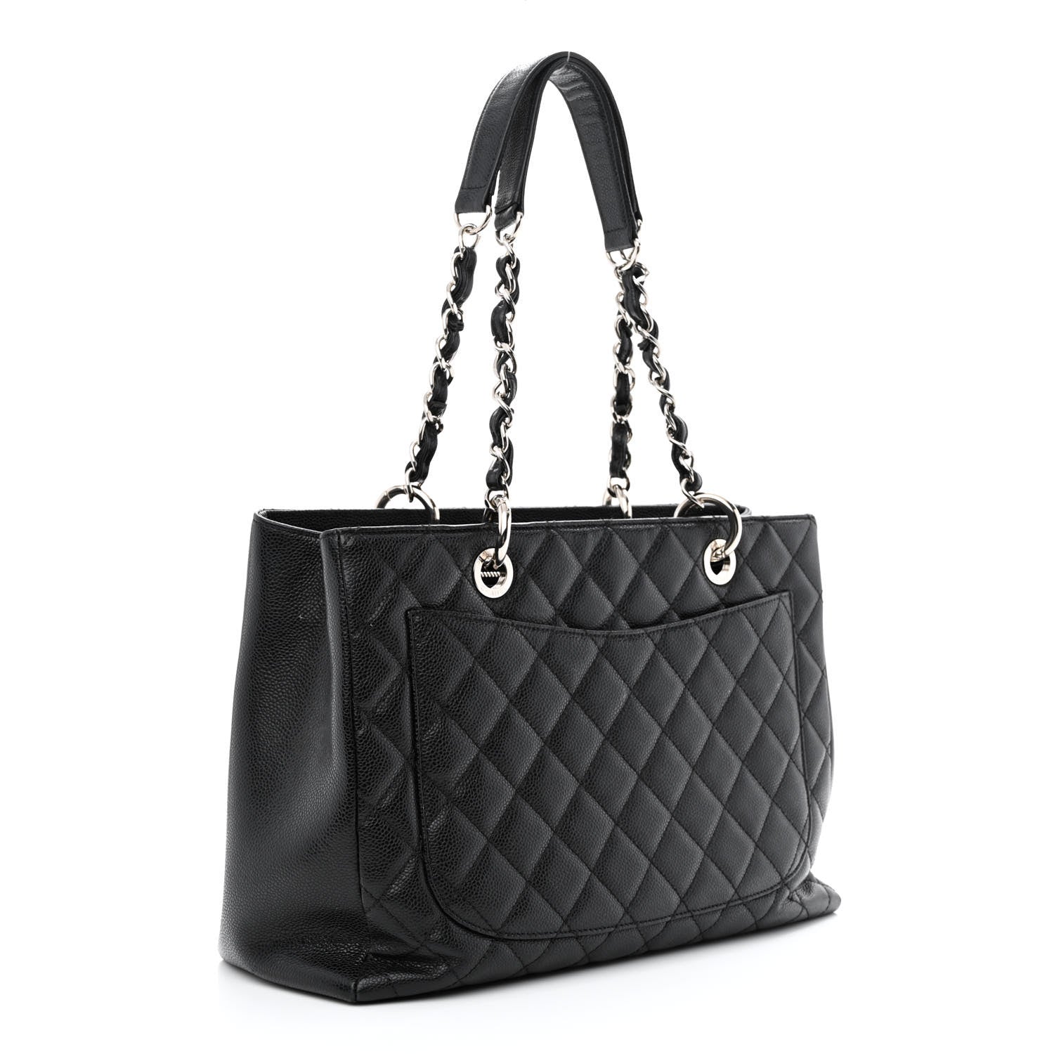Chanel Caviar Quilted Grand Shopping Tote GST Black 3 of 11