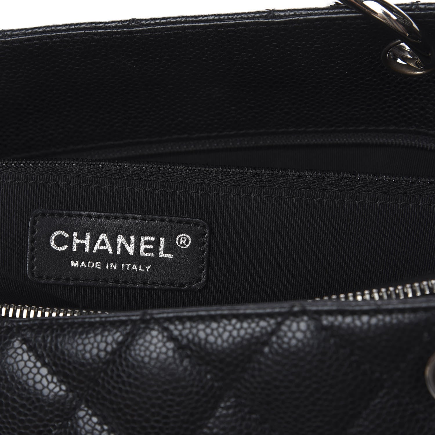 Chanel Caviar Quilted Grand Shopping Tote GST Black 8 of 11