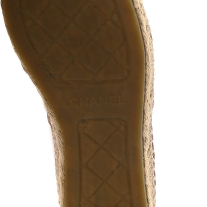 Chanel Patent CC Espadrilles 38 Pink 6 of 9