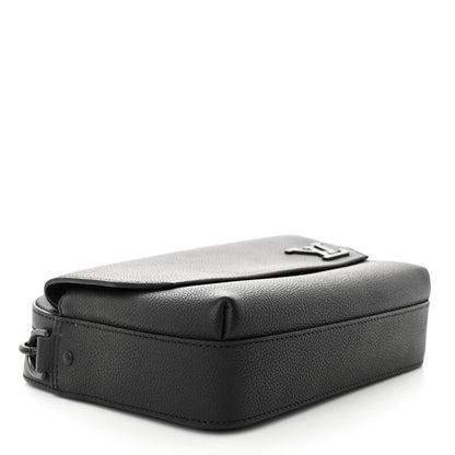 Louis Vuitton Calfskin Aerogram Fastline Messenger Black 4 of 11
