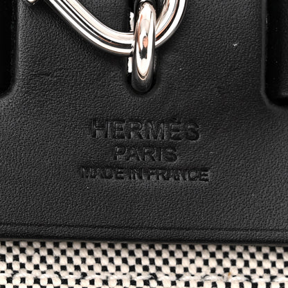 Hermes Vache Hunter Criss Viking Herbag Zip Retourne 31 PM Ecru Black 7 of 12