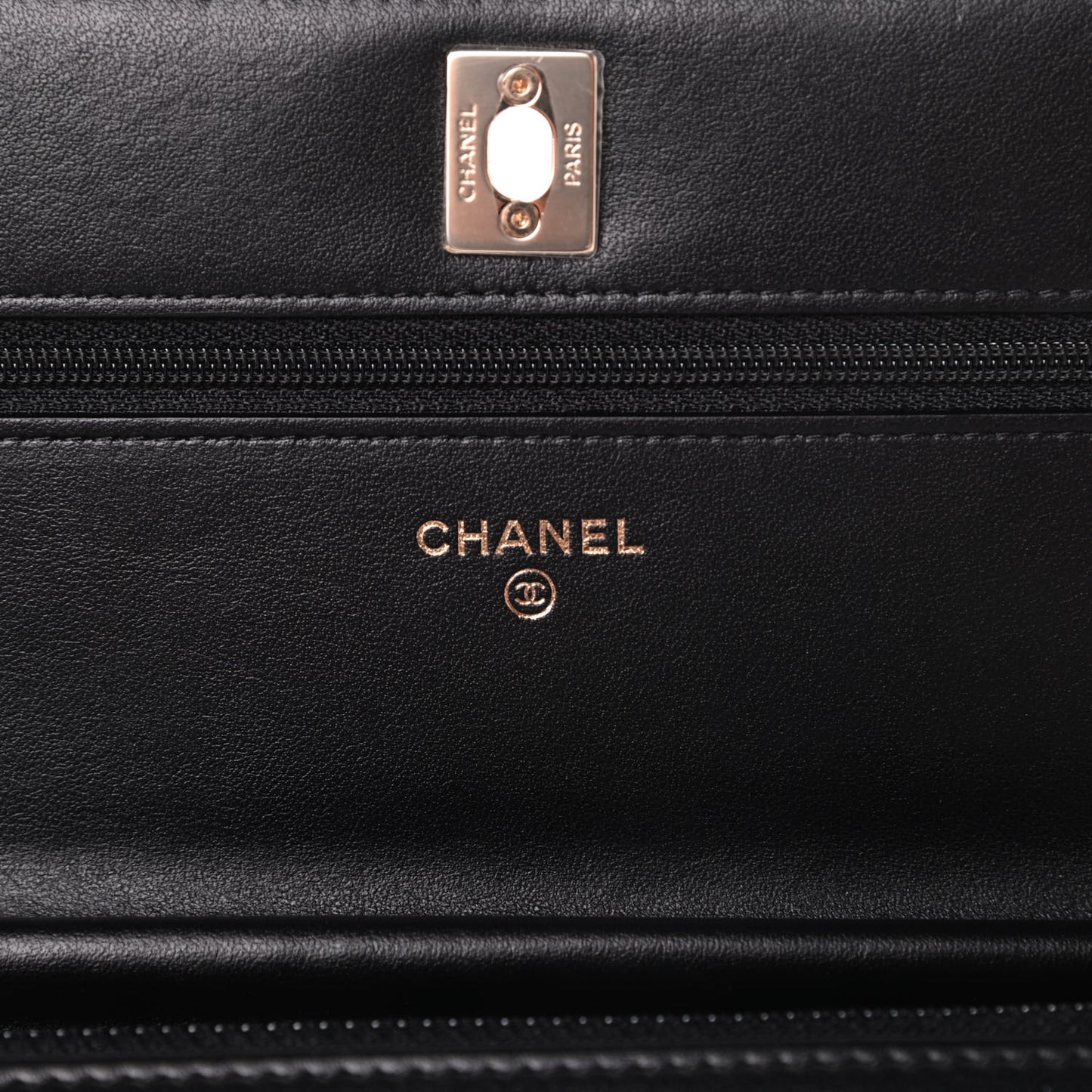 Velvet Quilted Pearl Crush Wallet On Chain WOC Black