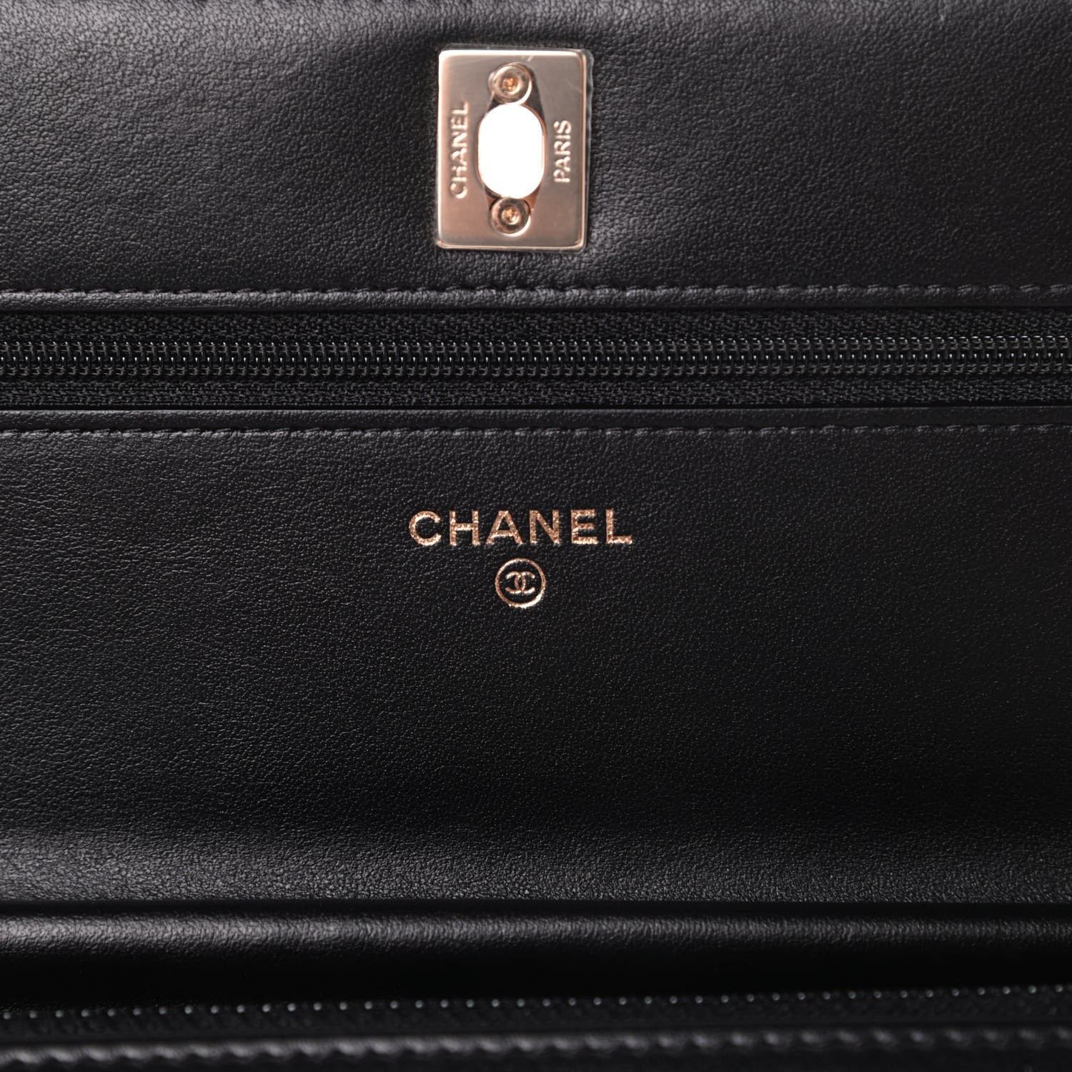 Chanel Velvet Quilted Pearl Crush Wallet On Chain WOC Black 6 of 12