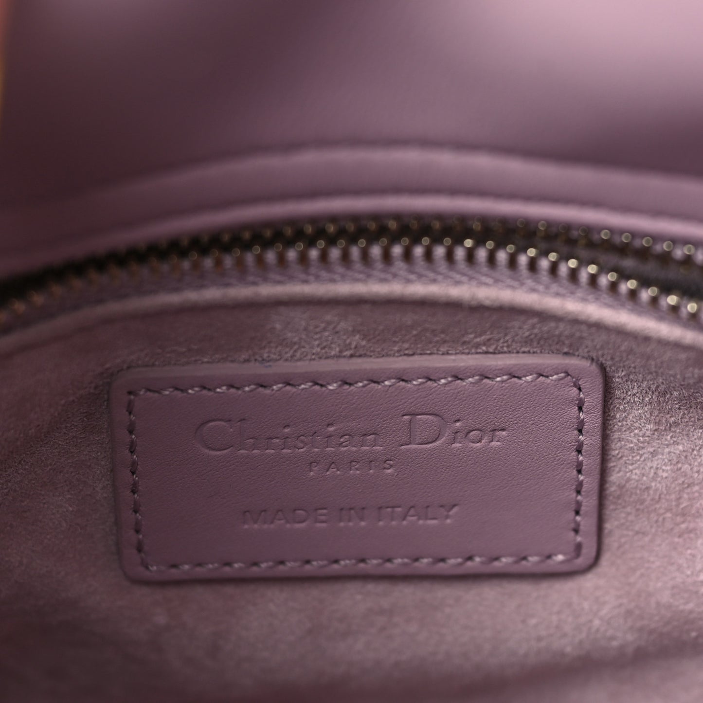 Ultra Matte Calfskin Cannage Mini Lady Dior Lavender