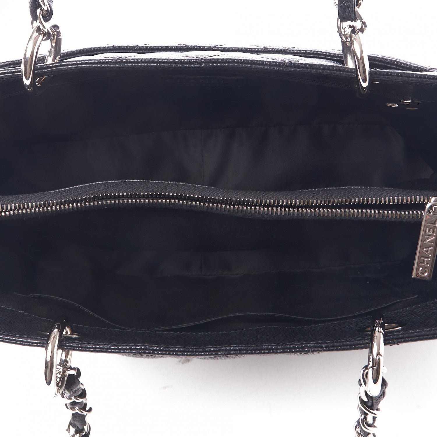 Chanel Caviar Quilted Grand Shopping Tote GST Black 7 of 9