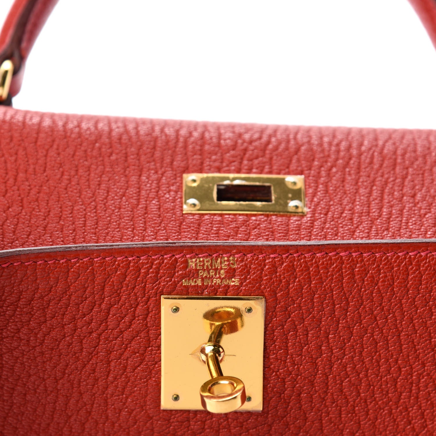 Hermes Chevre Mysore Kelly Sellier 28 Rouge Casaque 8 of 10