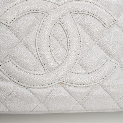 Chanel Caviar Quilted Hobo White 16 of 18