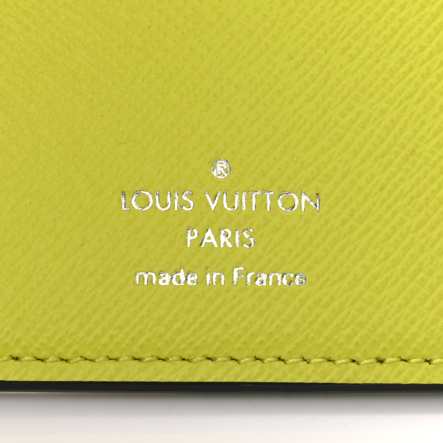 Louis Vuitton Monogram Taiga Pocket Organizer Yellow 5 of 6