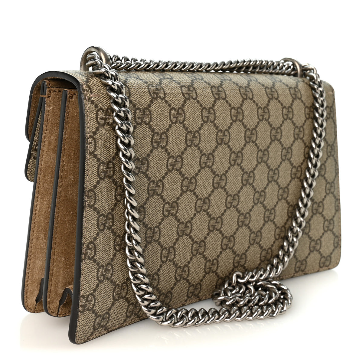 Gucci GG Supreme Monogram Small Dionysus Shoulder Bag Taupe 3 of 10