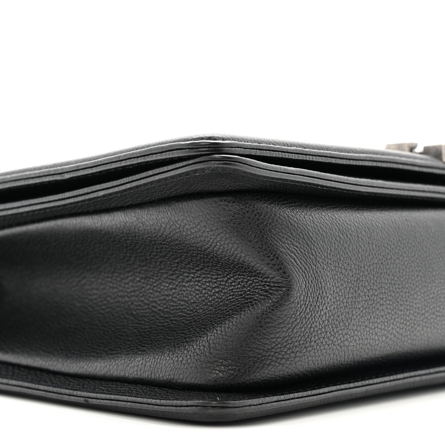 Chanel Grained Calfskin Quilted New Medium Boy Flap Black 9 of 10
