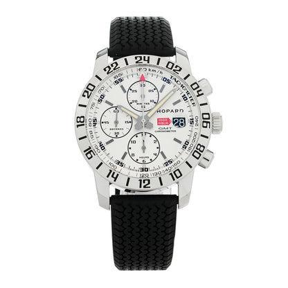 Chopard Stainless Steel Rubber 42mm Mille Miglia Chronograph Automatic Watch White 1 of 4