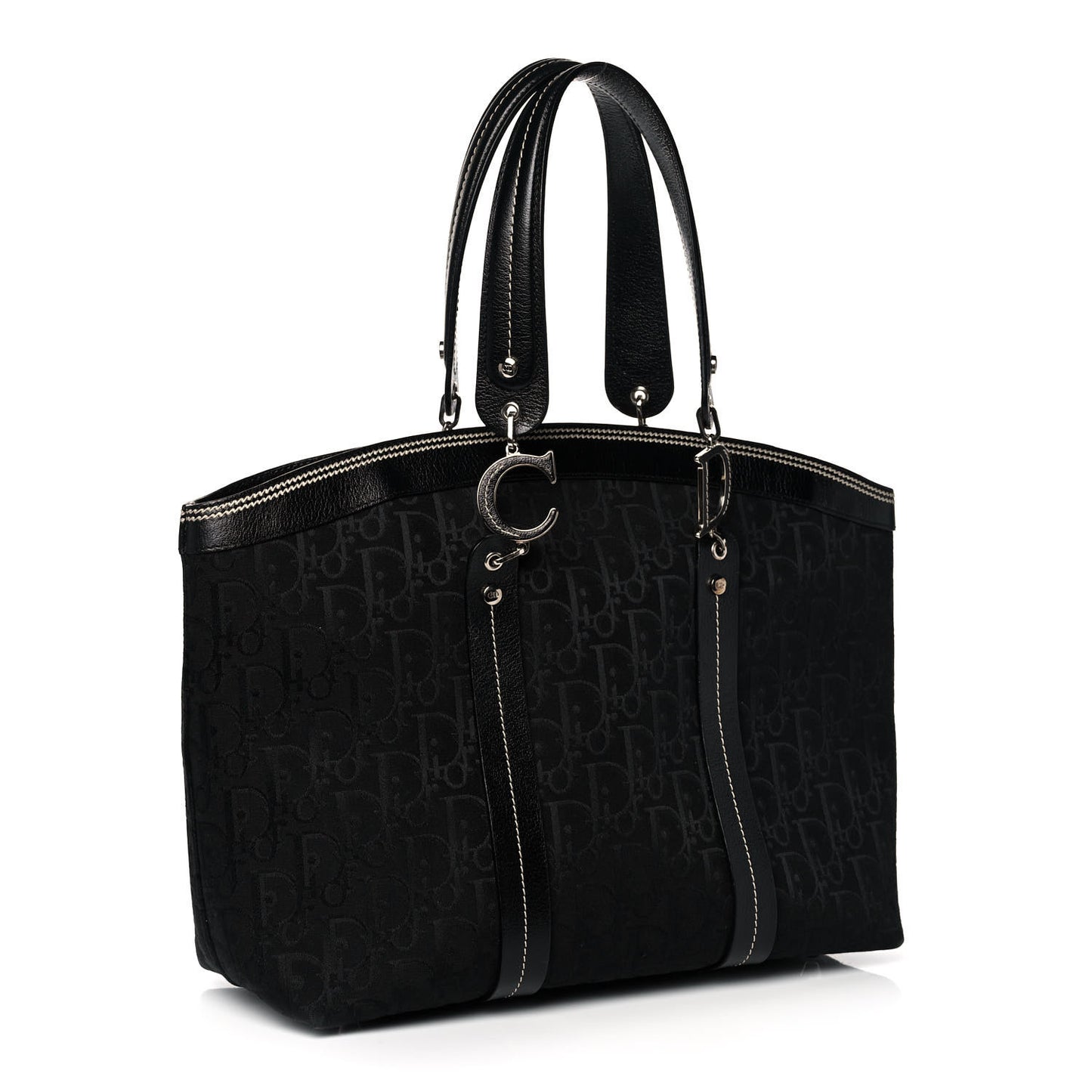 Monogram Vintage Flowers Dome Bag Black