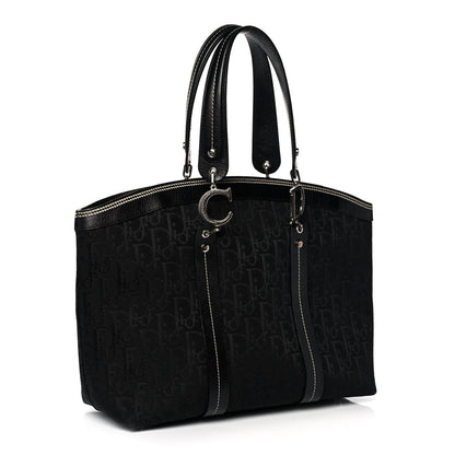 Christian Dior Monogram Vintage Flowers Dome Bag Black 2 of 10
