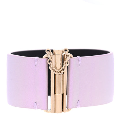 Chanel Calfskin CC Wide Cuff M Lilac 3 of 5