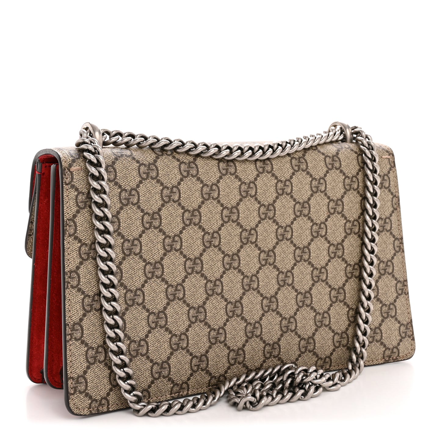 GG Supreme Monogram Small Dionysus Shoulder Bag Red