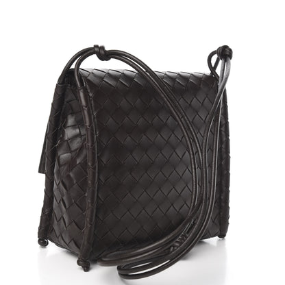 Bottega Veneta Nappa Intrecciato Small Knot Flap Crossbody Fondente 3 of 9