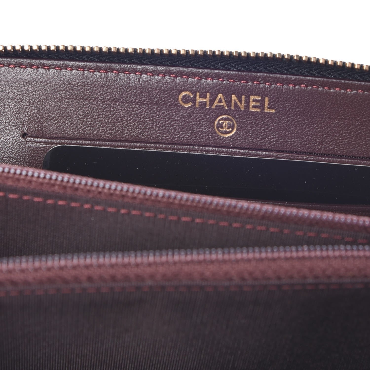 Chanel Lambskin Quilted Small Trendy CC Zip Around Wallet Black 6 of 9