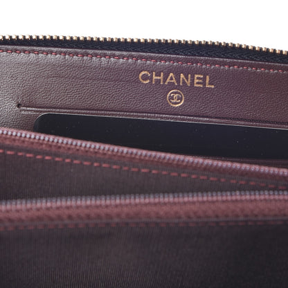 Chanel Lambskin Quilted Small Trendy CC Zip Around Wallet Black 6 of 9
