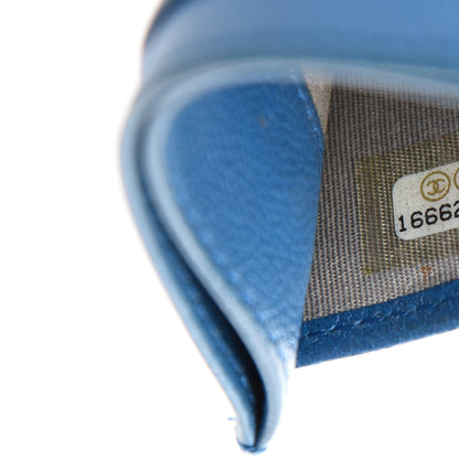 Chanel Caviar Card Holder Blue 9 of 9