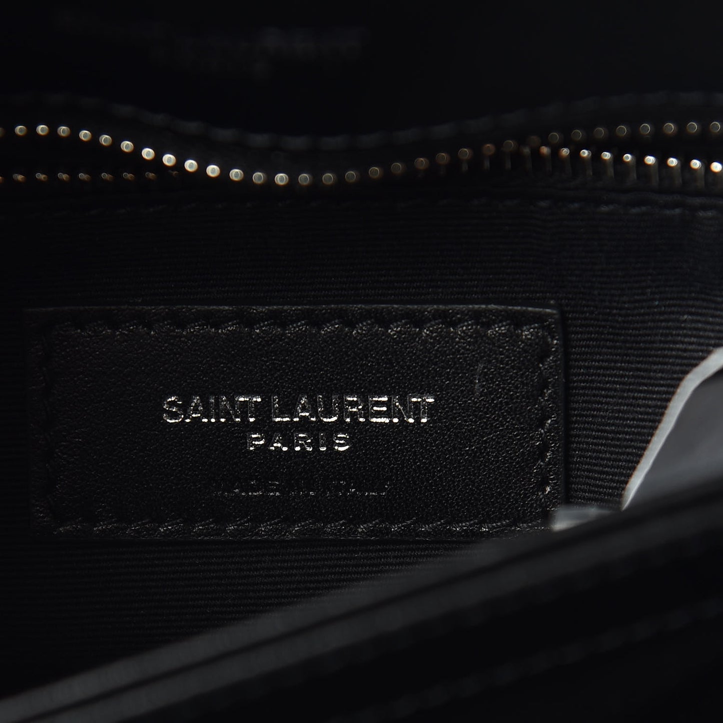 Calfskin Y Quilted Monogram Toy Loulou Crossbody Bag Black