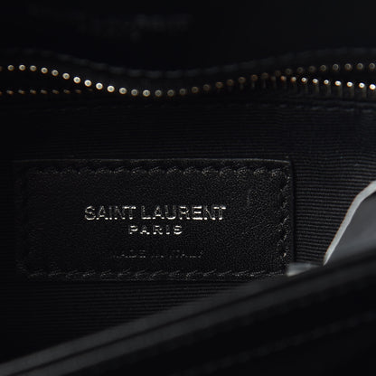 Saint Laurent Calfskin Y Quilted Monogram Toy Loulou Crossbody Bag Black 7 of 11