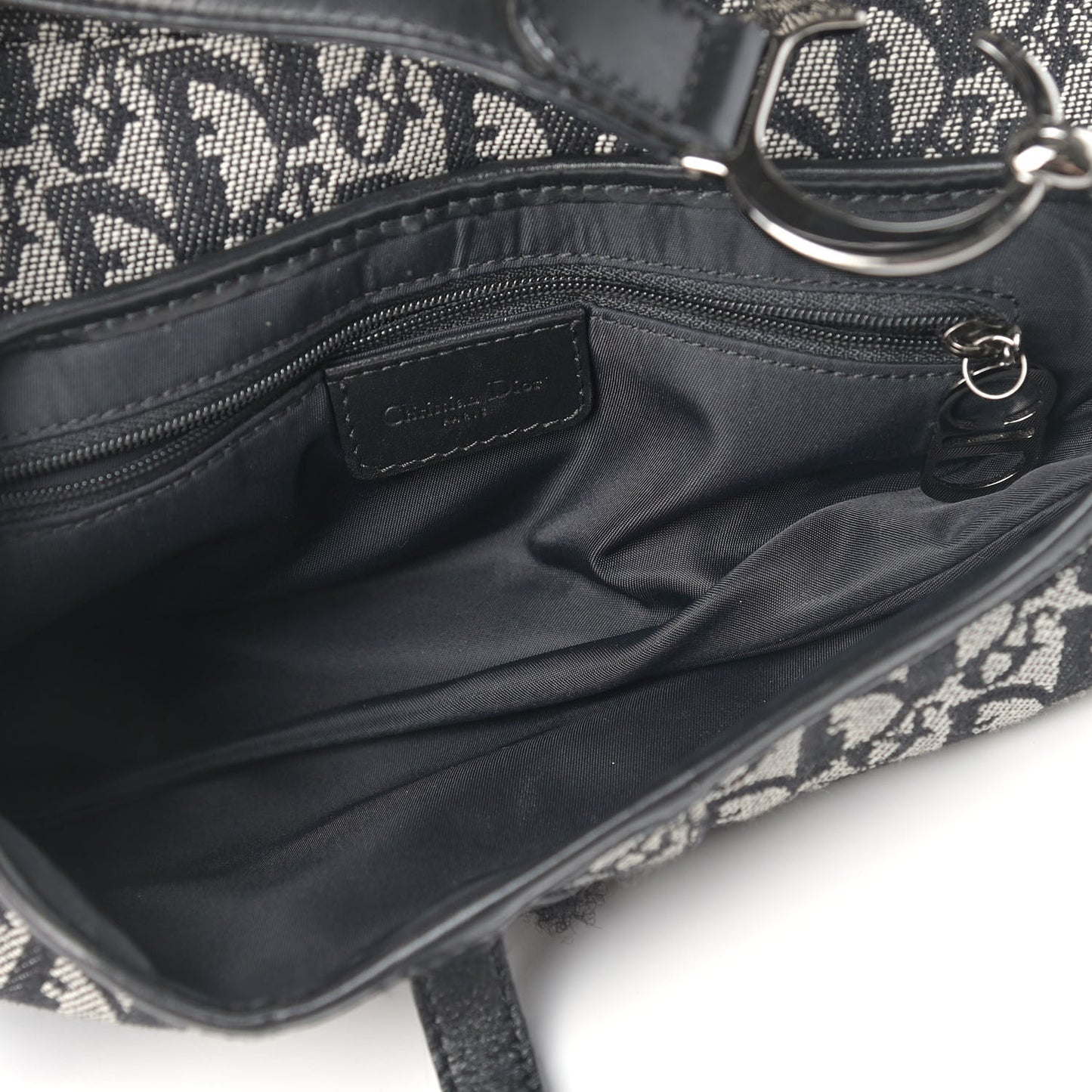 Monogram Saddle Bag Black