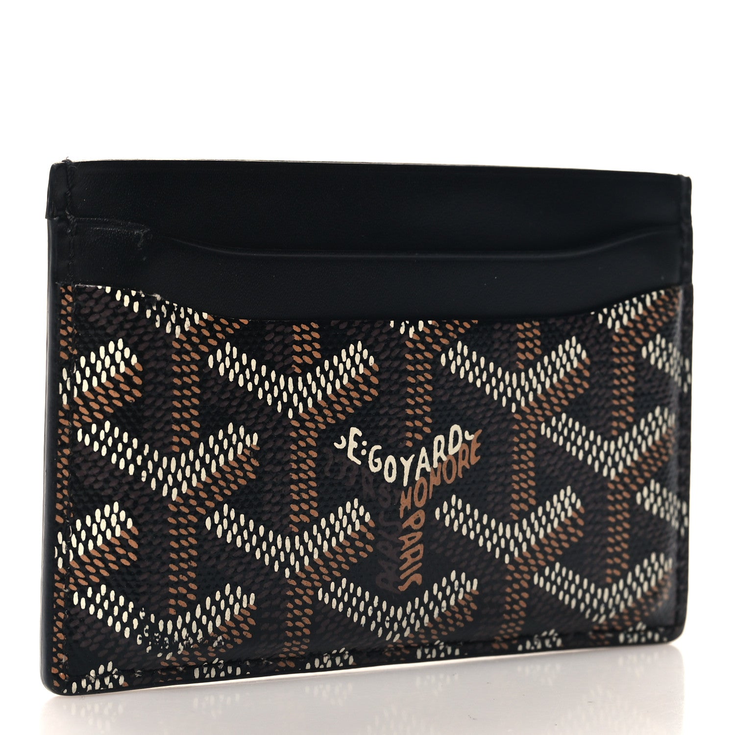 Goyard Goyardine Saint Sulpice Card Holder Black 3 of 6