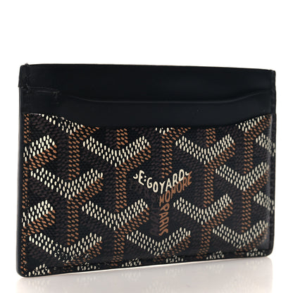 Goyard Goyardine Saint Sulpice Card Holder Black 3 of 6